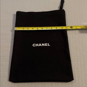 CHANEL Black Drawstring Bag